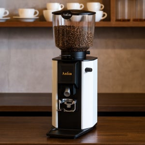 안핌 알바 자동 커피 그라인더. 화이트, 블랙컬러. 안핌 SP2 PLUS 후속 모델