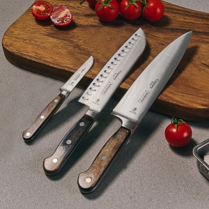 트라몬티나 센츄리우드 주방칼 3종세트 (과도+산도쿠+쉐프나이프) 식도 부엌칼 이유식칼