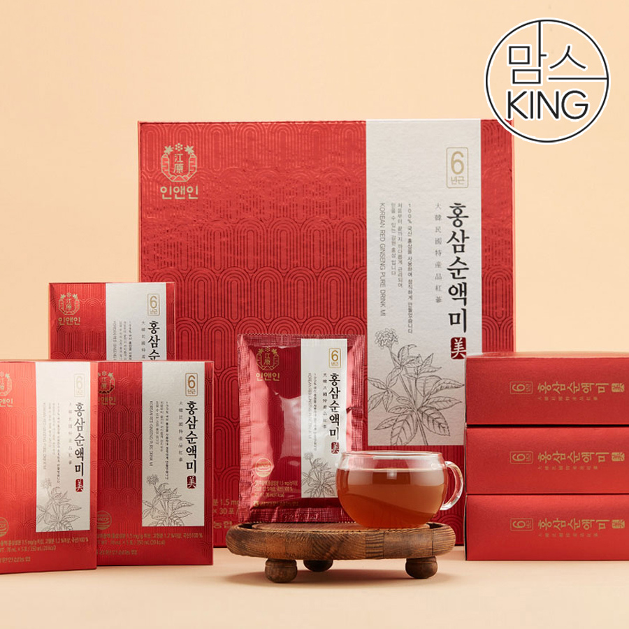 [강원인삼농협] 홍삼순액미 6년근 홍삼추출액 70mlX30포