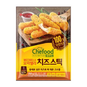 롯데 Chefood 모짜렐라 치즈스틱 250g x 16개입 / 박스