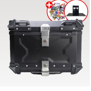 탱크솔리드 알루미늄 탑박스 55L 풀블랙 오토바이 배달통 배달대행 PCX 슈퍼커브 바이크