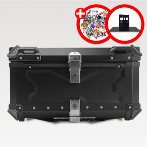 탱크솔리드 알루미늄 탑박스 65L 풀블랙 오토바이 배달통 배달대행 PCX 슈퍼커브 바이크