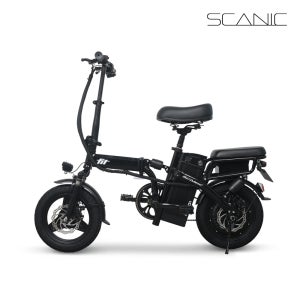 AU테크 스카닉 핏 FIT 48V 접이식 14인치 출퇴근용 미니벨로 PAS 스로틀 전동 전기자전거