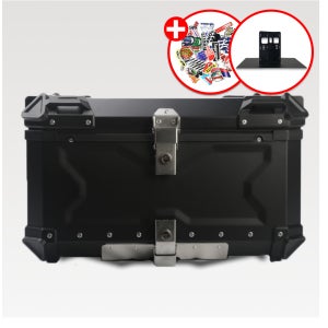 탱크솔리드 알루미늄 탑박스 100L 풀블랙 오토바이 배달통 배달대행 PCX 슈퍼커브 바이크