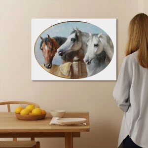 홀스 헤리티지, 말 인테리어 포스터 액자 A2 / 16 좋은 친구들