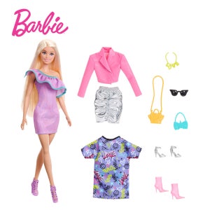 [BARBIE] 패션 파티 스타일 드레스 바비인형 액세서리 세트