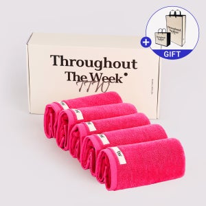 TTW 시그니처 타올 세트 30수 고중량 모달 호텔타올 수건선물세트 250g, 베리, 5장