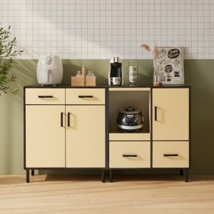 네브 홈카페장 그릇 장식장 선반 냉장고 주방 수납장 세트