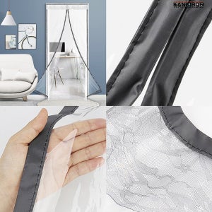 문방풍 비닐 현관 우풍 단열 150X230 자석 비닐문 난방비절약