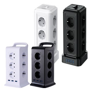 텔로 타워형 멀티탭 파워 16구 15구 과부화차단 4000W 아이큐샵