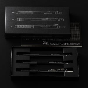 펜텔 샤프 그래프 60주년 한정판 블랙 0.5mm 세트 제도 고급 명품 학생