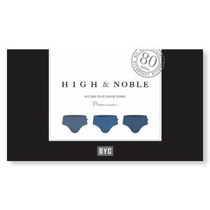 비와이씨 BYC 하이앤노블 유소변구 80수 면스판 남삼각 3매입 랜덤 mns000