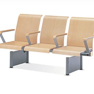 라운지 터미널 벤치형의자 병원 약국 우드로비장의자 O형등유 3인 WOL-316