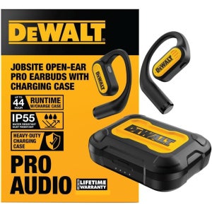 DEWALT 디월트 골전도 블루투스 무선 헤드폰 작업용 오픈이어 현장용 헤드셋