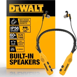 DEWALT 디월트 넥밴드 블루투스 무선 이어폰 작업용 현장용 자석형 이어버드
