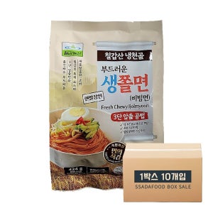 칠갑 냉천골 면발장인 부드러운 생쫄면 424g 한박스