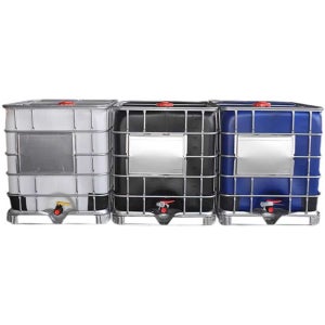 IBC탱크 플라스틱 1톤 클리닝 물탱크 화이트 1000L 오픈형 화학 사각