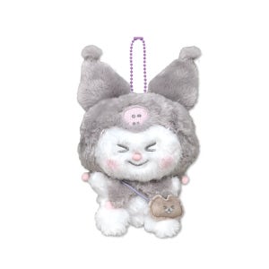 호와코로쿠라부 산리오 콜라보 쿠로미 캐릭터 마스코트 봉제인형 키홀더