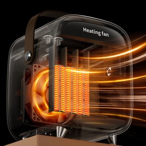 저소음 전기 온풍기 사무실 미니 히터 탁상용 휴대용 자동 안전