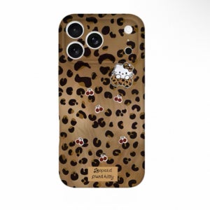 자체제작 레오파드 호피 산리오 키티 아이폰케이스 갤럭시폰케이스 아이폰 17프로 젤리 카메라 구멍만 구멍