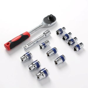 깔깔이 1/2인치 복스알 10종 세트 자동차 정비 공구