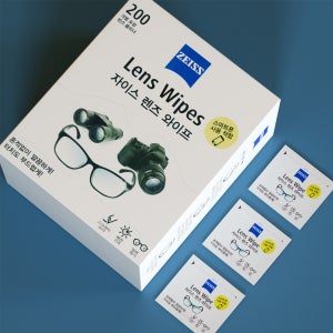 자이스 렌즈와이프 카메라 액정 클리너 일회용 안경닦이티슈 200매