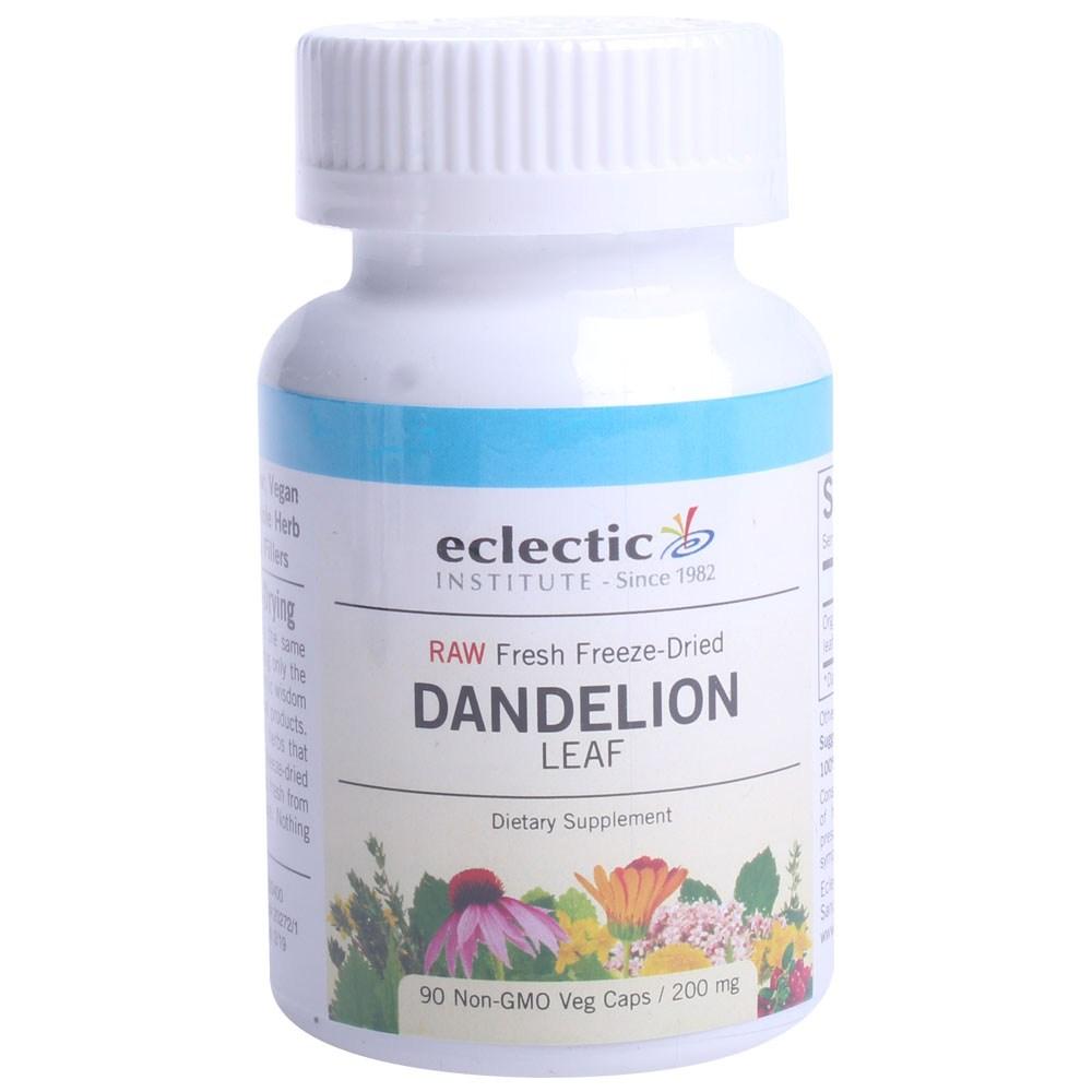 <b>이클레틱</b> 건조 프레시 로우 잎 민들레 동결 <b>인스티튜션</b> 200mg NonGMO 90정