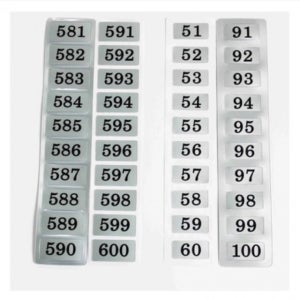 PVC 사각번호(특소) 숫자 번호표 번호판 스티커 사물함 신발장 옷장 학교 사우나 찜질방 목욕탕 헬스장