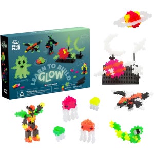 플러스플러스 글로우 인 더 다크 야광 믹스 STEM STEAM 빌딩 미니 3D 퍼즐 블럭
