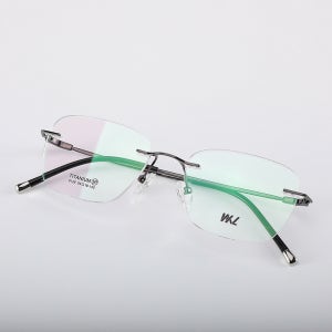 긱시크 무테 반무테 뿔테 안경 티타늄 안경테 Y9126