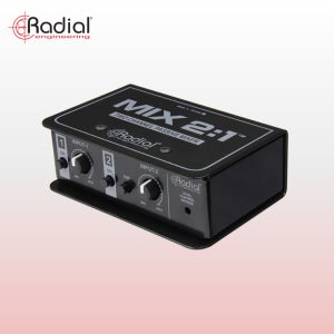레디알 RADIAL MIX 2:1 MIX21 레디알 패시브 2채널 믹서 소형믹서