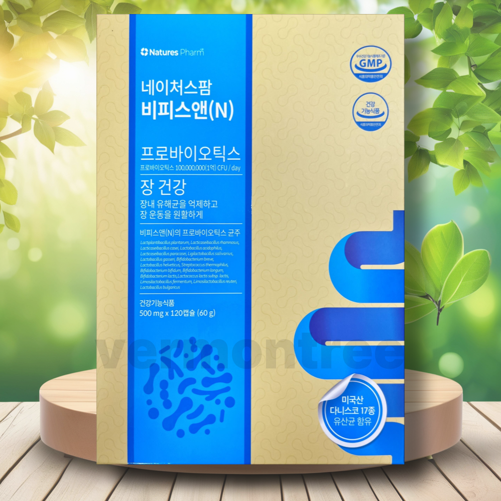 <b>네이처스팜</b> 비피스앤 프로바이오틱스 장건강 듀폰다니스코 17종 유산균