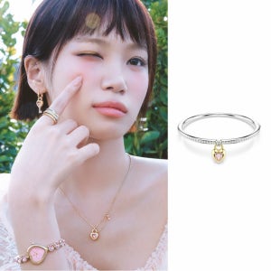 [스와로브스키/본사정품] Idyllia 하트 핑크 뱅글 팔찌 5737267_5737266