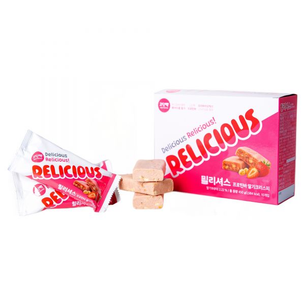 릴리셔스(relicious) 프로틴바 딸기크리스피 성분 분석