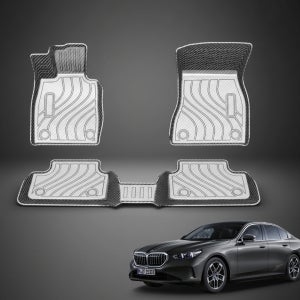 제플릭스 TPV 카매트 TPE카본 발매트 BMW 5시리즈 G60 1열+2열 풀세트
