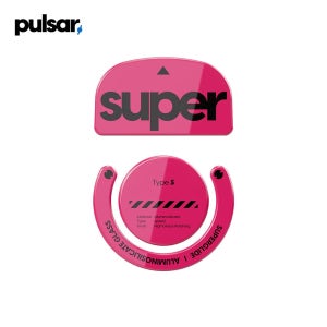 펄사 GPRO X 슈퍼라이트 타입-S 마젠타 슈퍼글라이드 지슈라 유리 마우스피트 Type-S Magenta