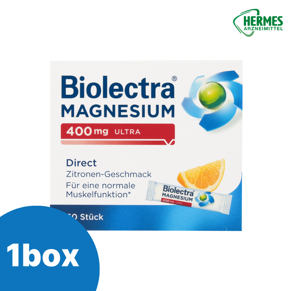 헤어메스 <b>바이오렉트라 마그네슘 400mg 울트라 다이렉트</b> (60포x1박스/2개월분)