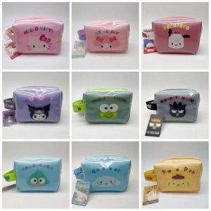산리오 자수 핸드백 방수 화장품 파우치 키티 쿠로미 시나모롤 가방 마이멜로디
