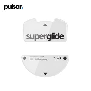 펄사 레이저 Viper V3 Pro 타입-S 화이트 슈퍼글라이드 바브삼 유리 마우스피트 Type-S White