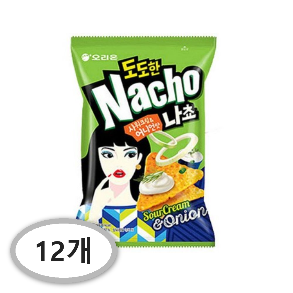 오리온 도도한나쵸 샤워크림 앤 어니언맛, 92g, 12개 (10,790원) (와우무료)