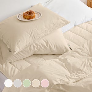 [순면100%] 호텔 침구세트 사계절 광폭 60수 순면 패드 베개커버 이불 세트 라지킹/더블킹 (LK/KK)