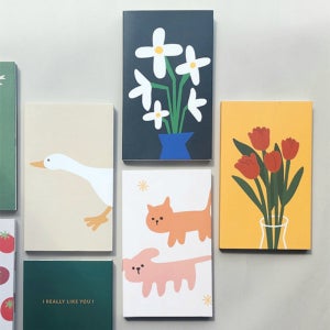 2026년 일러스트 심플 다이어리 동동 26년도 모눈 먼슬리 위클리