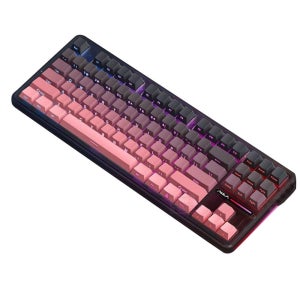 AULA F87 Pro 유무선 기계식 키보드 독거미 블랙핑크