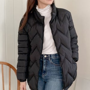 여성 아우터 겨울 퀄팅 잠바 웰론 여자 경량 패딩 점퍼