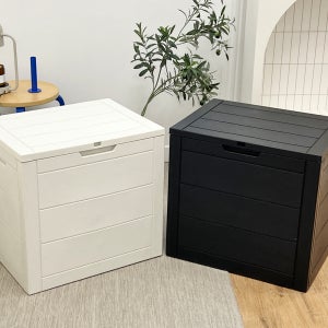 NEW 야외보관함126L 스토리지 데크 박스 플라스틱 농막 택배보관함 데크박스 수납벤치