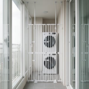 아토주 하이맥스 185cm 고양이 방묘문 현관 안전문 펜스 울타리 무타공 단독설치 양문형