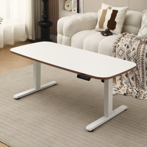 전동 모션 소파테이블 높이조절 거실 좌탁 리프트테이블 1400X700mm 사각, 상판화이트