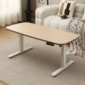 전동 모션 소파테이블 높이조절 거실 좌탁 리프트테이블 1000X600mm 사각, 상판내츄럴