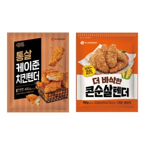 마니커에프앤지 케이준치킨텐더 400g + 더바삭한콘순살텐더 550g