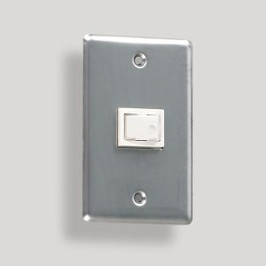 스텐 대각 1구 스위치 커버 메탈 레트로 빈티지 인더스트리얼 인테리어